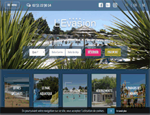 Tablet Screenshot of camping-levasion.fr